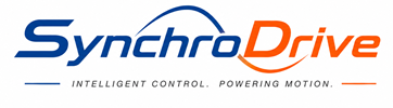 Manufacturer of electric motor controllers for industrial vehicles SynchroDrive LOGO